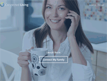 Tablet Screenshot of connectedliving.com