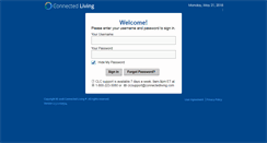 Desktop Screenshot of connectedliving.net